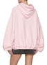 Back View - Click To Enlarge - ALEXANDERWANG - Oversized Cotton Zip-Up Hoodie