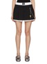 Main View - Click To Enlarge - ALEXANDERWANG - Prestyle Chain Detail Layered Pleated Skort