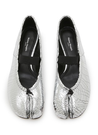 Detail View - Click To Enlarge - MAISON MARGIELA - Tabi Leather Ballerina Mules