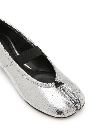 Detail View - Click To Enlarge - MAISON MARGIELA - Tabi Leather Ballerina Mules