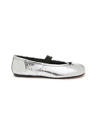 Main View - Click To Enlarge - MAISON MARGIELA - Tabi Leather Ballerina Mules