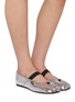 Figure View - Click To Enlarge - MAISON MARGIELA - Tabi Leather Ballerina Mules