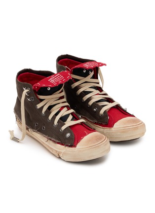 Detail View - Click To Enlarge - MAISON MARGIELA - Love To Death High Top Cotton Women's Sneakers