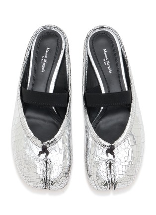 Detail View - Click To Enlarge - MAISON MARGIELA - Tabi Elastic Band Leather Mules