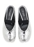 Detail View - Click To Enlarge - MAISON MARGIELA - Tabi Elastic Band Leather Mules