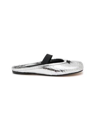 Main View - Click To Enlarge - MAISON MARGIELA - Tabi Elastic Band Leather Mules
