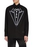 Main View - Click To Enlarge - MM6 MAISON MARGIELA - Tuxedo Front Print Cotton Shirt