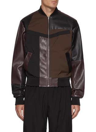Main View - Click To Enlarge - MM6 MAISON MARGIELA - Panelled Bomber Jacket