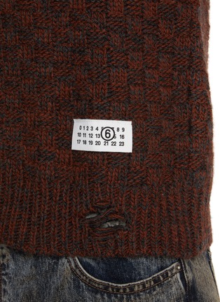 - MM6 MAISON MARGIELA - Distressed Square Knit Vest