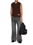 Figure View - Click To Enlarge - MM6 MAISON MARGIELA - Distressed Square Knit Vest
