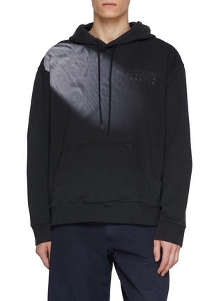 Main View - Click To Enlarge - MM6 MAISON MARGIELA - Gradient Print Cotton Hoodie