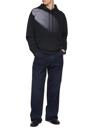 Figure View - Click To Enlarge - MM6 MAISON MARGIELA - Gradient Print Cotton Hoodie