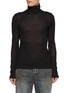 Main View - Click To Enlarge - MM6 MAISON MARGIELA - Printed Turtleneck Wool Top