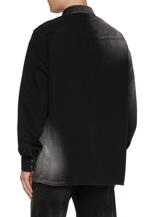 Back View - Click To Enlarge - MM6 MAISON MARGIELA - Gradient Western Cotton Denim Shirt
