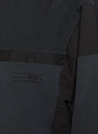  - MM6 MAISON MARGIELA - Panelled Logo Embroidered Cotton Sweatshirt
