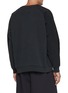 Back View - Click To Enlarge - MM6 MAISON MARGIELA - Panelled Logo Embroidered Cotton Sweatshirt