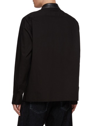 Back View - Click To Enlarge - MM6 MAISON MARGIELA - Contrast Center Panel Cotton Blazer