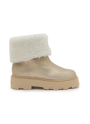 Main View - Click To Enlarge - MONCLER - Aurea Shearling Mid Ankle Boots