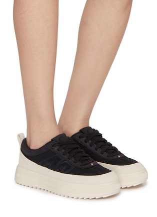 Figure View - Click To Enlarge - MONCLER - Altive Low Top Suede Women's Sneakers