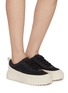 Figure View - Click To Enlarge - MONCLER - Altive Low Top Suede Women's Sneakers