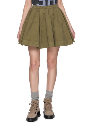 Main View - Click To Enlarge - JUUN.J - Overdyed Flared Mini Skirt