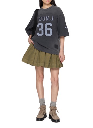 Figure View - Click To Enlarge - JUUN.J - Overdyed Flared Mini Skirt