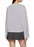 Back View - Click To Enlarge - JUUN.J - Long Sleeve Striped Cotton Top