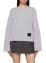 Main View - Click To Enlarge - JUUN.J - Long Sleeve Striped Cotton Top