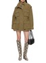 Figure View - Click To Enlarge - JUUN.J - Detachable Sleeve Safari Coat