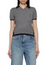 Main View - Click To Enlarge - JUUN.J - Layered Shirt Collar V-Neck Knit Sweater