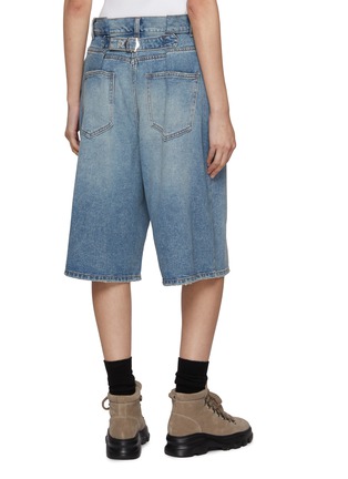 Back View - Click To Enlarge - JUUN.J - Essential Utility Belted Denim Shorts