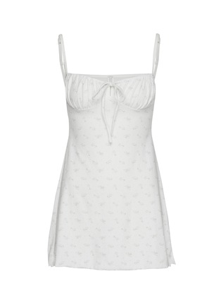 Main View - Click To Enlarge - SKIMS - Logo Pointelle Mini Dress