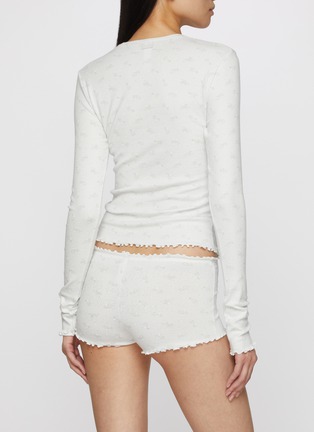 Front View - Click To Enlarge - SKIMS - Logo Pointelle Long Sleeve Set