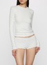 Figure View - Click To Enlarge - SKIMS - Logo Pointelle Long Sleeve Set