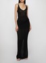 Back View - Click To Enlarge - SKIMS - Sheer Knit Foldover Maxi Skirt