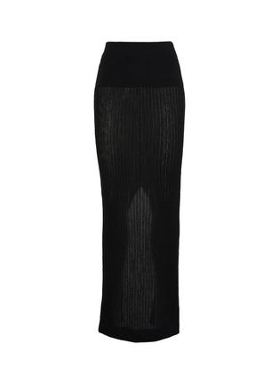 Main View - Click To Enlarge - SKIMS - Sheer Knit Foldover Maxi Skirt