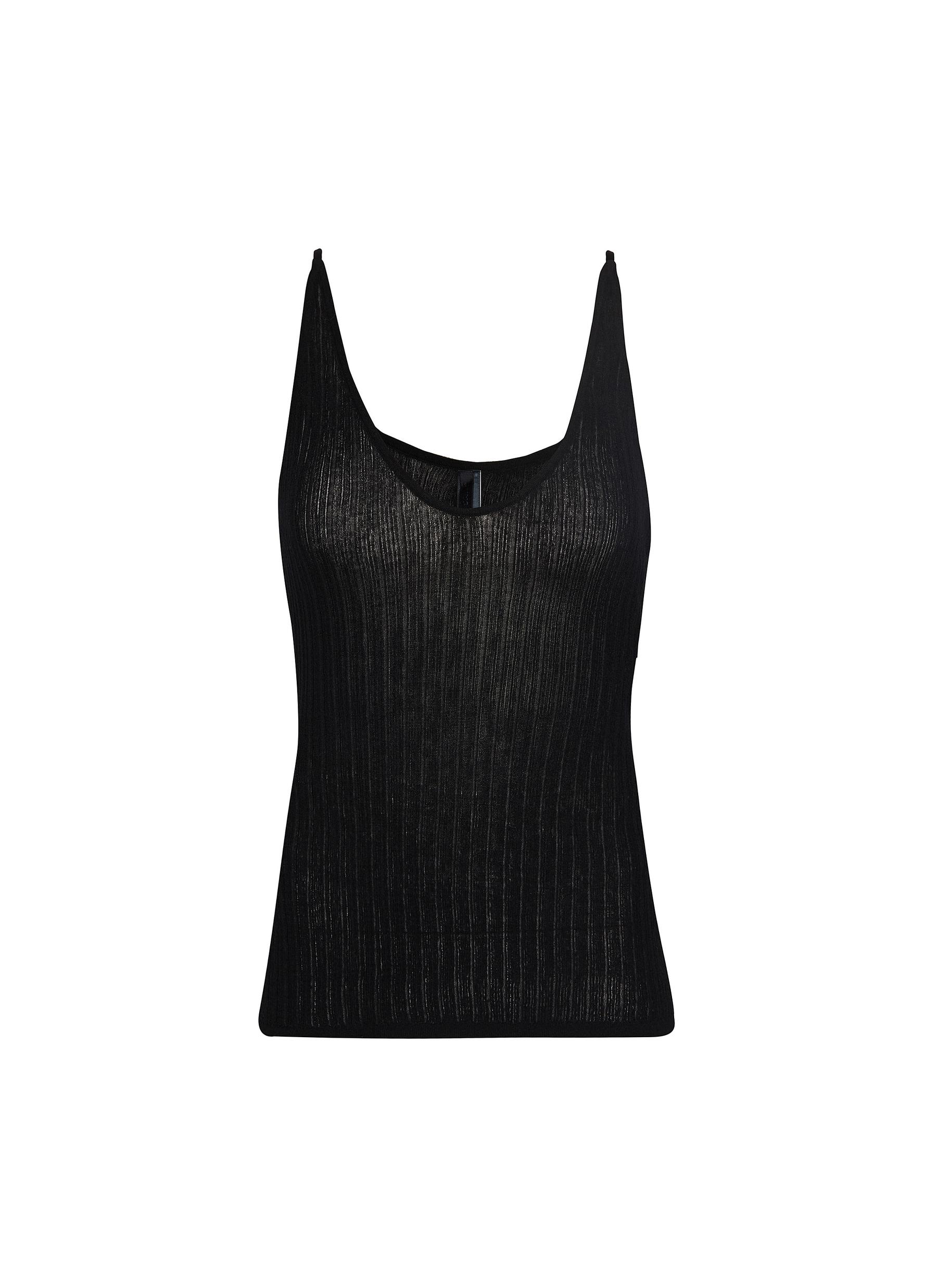 最終値下げ価格AMOMENT sheer cropped knit AMOMENTO / アモーメント】 SHEER CROPPED KNIT AM25SSW03KN
