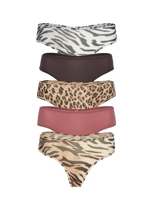 Main View - Click To Enlarge - SKIMS - Fits Everybody Thong — Set Of 5