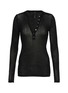 Main View - Click To Enlarge - SKIMS - Sheer Knit Long Sleeve Henley