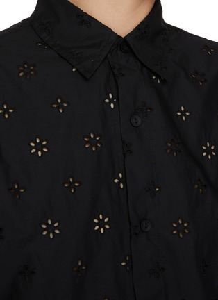  - MATTEAU - Broderie Anglaise Cotton Shirt Dress