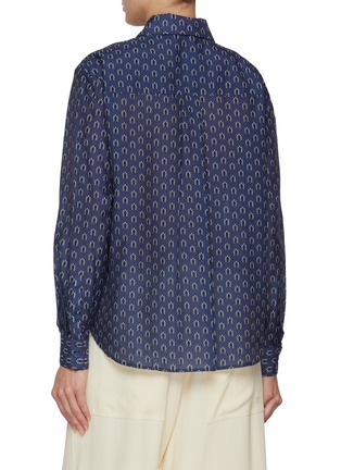 Back View - Click To Enlarge - MATTEAU - Classic Button Up Cotton Silk Shirt