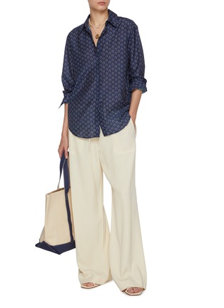 Figure View - Click To Enlarge - MATTEAU - Classic Button Up Cotton Silk Shirt