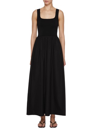 Main View - Click To Enlarge - MATTEAU - Square Neck Knit Maxi Dress