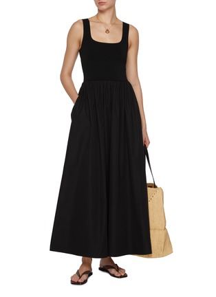 Figure View - Click To Enlarge - MATTEAU - Square Neck Knit Maxi Dress