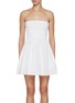 Main View - Click To Enlarge - MATTEAU - Shirred Bodice Cotton Mini Dress