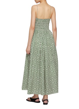 Back View - Click To Enlarge - MATTEAU - Shirred Bodice Cotton Dress