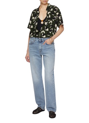 Figure View - Click To Enlarge - MATTEAU - Short Sleeve Printed Silk Shirt
