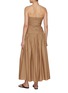 Back View - Click To Enlarge - MATTEAU - Strapless Drop Waist Cotton Dress