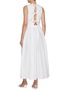 Back View - Click To Enlarge - MATTEAU - Tie Back Cotton Midi Dress