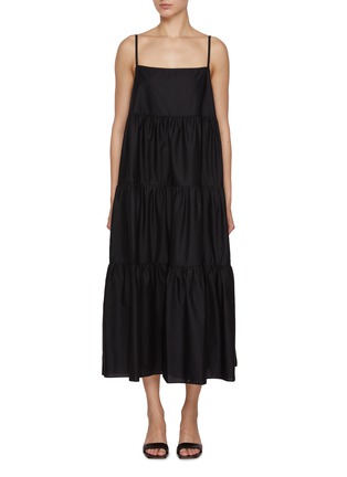 Main View - Click To Enlarge - MATTEAU - Tiered Cotton Sundress